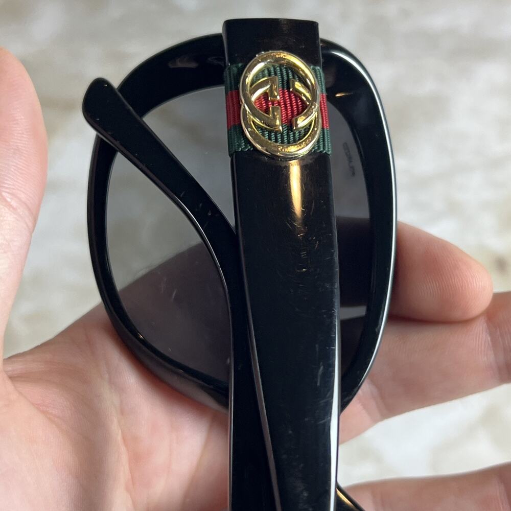 Gucci Sunglasses GG3644/S D28WJ Polished Black FOR FRAMES - SCRATCHED LENSES - Picture 11 of 11